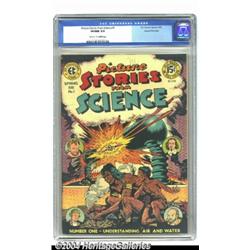 Picture Stories from Science #1 Gaines File pedigree 4/11 (EC, 1947) CGC VF/NM 9.0 Off-white to w