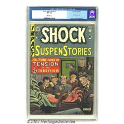 Shock SuspenStories #1 (EC, 1952) CGC VF- 7.5 Off-white pages.