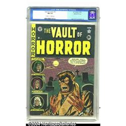 Vault of Horror #17 Gaines File pedigree 4/11 (EC, 1951) CGC NM 9.4 Off-white to white pages.