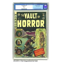 Vault of Horror #22 Gaines File pedigree 9/12 (EC, 1951) CGC NM 9.4 White pages.