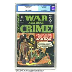 War Against Crime #11 Gaines File pedigree 1/11 (EC, 1950) CGC NM/MT 9.8 Off-white to white pages