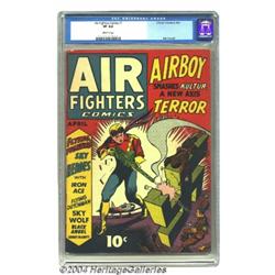 Air Fighters Comics #7 (Hillman Fall, 1943) CGC VF 8.0 Off-white pages.