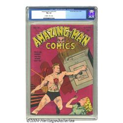 Amazing-Man Comics #16 (Centaur, 1940) CGC FN+ 6.5 Off-white to white pages.