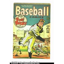 Baseball Comics #1 (Will Eisner Productions, 1949) Condition: Apparent VF tape on inside spine.
