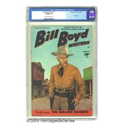 Bill Boyd Western #1 (Fawcett, 1950) CGC VF/NM 9.0 Off-white to white pages.