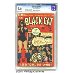 Black Cat #8 File Copy (Harvey, 1947) CGC NM+ 9.6 Cream to off-white pages.
