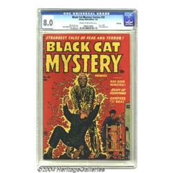 Black Cat Mystery #33 File Copy (Harvey, 1952) CGC VF 8.0 Cream to off-white pages.