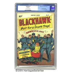 Blackhawk #9 (Quality, 1944) CGC VF 8.0 Cream to off-white pages