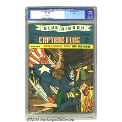 Blue Ribbon #21 Rockford pedigree (MLJ, 1942) CGC VF+ 8.5 Off-white pages.