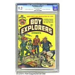 Boy Explorers #1 (Harvey, 1946) CGC NM- 9.2 Cream to off-white pages.