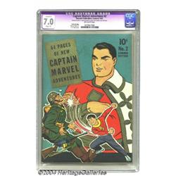 Captain Marvel Adventures #2 (Fawcett, 1941). CGC Apparent FN/VF 7.0 Slight (P) Off-white pages.