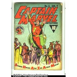 Captain Marvel Adventures #6 (Fawcett, 1942) Condition: GD/VG.