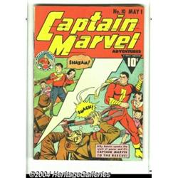 Captain Marvel Adventures #10 (Fawcett, 1942) Condition: VG-.