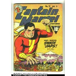 Captain Marvel Adventures #14 (Fawcett, 1942) Condition: VG.