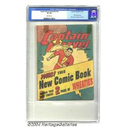 Captain Marvel Wheaties Premium #nn (Fawcett, 1945) CGC VF 8.0 Off-white pages.