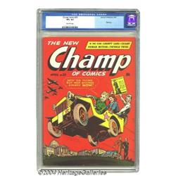 Champ Comics #25 (Harvey, 1943) CGC VF+ 8.5 Off-white pages.