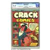 Image 1 : Crack Comics #1 (Quality, 1941) CGC VG 4.0 Cream to off-white pages.