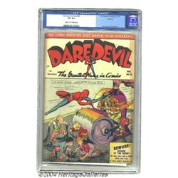 Daredevil Comics #22 Rockford pedigree (Lev Gleason, 1944) CGC VF 8.0 Cream to off-white pages.
