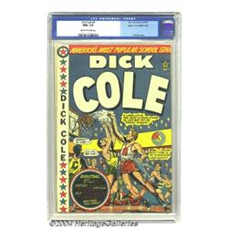 Dick Cole #9 Mile High pedigree (Curtis, 1950) CGC NM+ 9.6 Off-white to white pages.