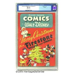 Donald and Mickey Christmas #nn File Copy (Firestone, 1943) CGC FN+ 6.5 Off-white pages.
