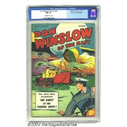 Don Winslow #52 Mile High pedigree (Fawcett, 1947) CGC NM- 9.2 Off-white to white pages.