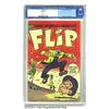 Image 1 : Flip #2 (Harvey, 1954) CGC FN- 5.5 White pages.