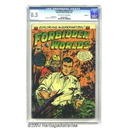 Forbidden Worlds #17 Bethlehem pedigree (ACG, 1953) CGC VF+ 8.5 Off-white to white pages.