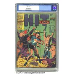 Hit Comics #23 (Quality, 1942) CGC VF 8.0 Cream to off-white pages.