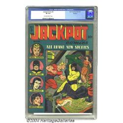Jackpot Comics #3 Rockford pedigree (MLJ, 1941) CGC VF 8.0 Cream to off-white pages.