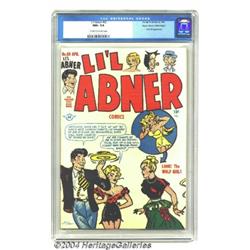Li'l Abner #63 Mile High pedigree (Harvey, 1948) CGC NM+ 9.6 Off-white to white pages.