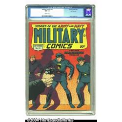 Military Comics #22 San Francisco pedigree (Quality, 1943) CGC NM 9.4 Off-white pages.