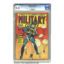 Military Comics #24 (Quality, 1943) CGC VF 8.0 Cream to off-white pages.