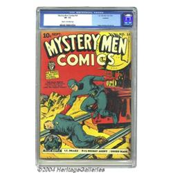 Mystery Men Comics #14 Rockford pedigree (Fox, 1940) CGC VF- 7.5 Cream to off-white pages.