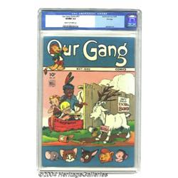 Our Gang #17 Dell File Copy (Dell, 1945) CGC VF/NM 9.0 Cream to off-white pages.