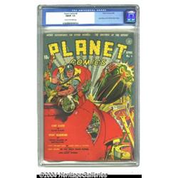 Planet Comics #4 (Fiction House, 1940) CGC FN/VF Cream to off-white pages.