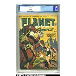 Planet Comics #27 (Fiction House, 1943) CGC VF+ 8.5 Off-white pages.