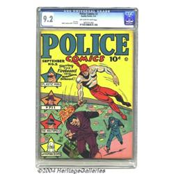 Police Comics #2 (Quality, 1941) CGC NM- 9.2 Off-white to white pages.