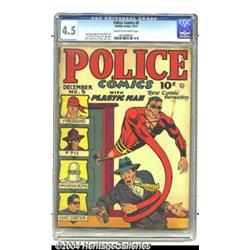 Police Comics #5 (Quality, 1941) CGC VG+ 4.5 Cream to off-white pages.