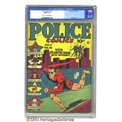 Police Comics #10 (Quality, 1942) CGC FN/VF 7.0 Light tan to off-white pages.