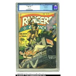Rangers Comics #15 Pennsylvania pedigree (Fiction House, 1944) CGC NM- 9.2 Off-white pages.