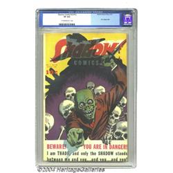Shadow Comics V3#12 (Street &amp; Smith, 1944) CGC VF 8.0 Cream to off-white pages.