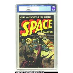 Space Squadron #5 Okajima pedigree (Atlas, 1952) CGC VF- 7.5 Off-white pages.