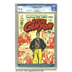 Steve Canyon #1 File Copy (Harvey Publications, 1948) CGC NM+ 9.6 Cream to off-white pages.