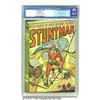 Image 1 : Stuntman Comics #1 (Harvey, 1946) CGC VF 8.0 Cream to off-white pages.