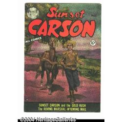 Sunset Carson #1 (Charlton, 1951) Condition: VG/FN.