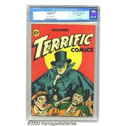 Terrific Comics #6 Mile High pedigree (Continental Magazines, 1944) CGC VF/NM 9.0 Off-white to wh