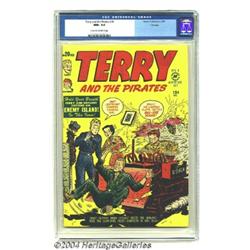 Terry and the Pirates #20 File Copy (Harvey, 1950) CGC NM+ 9.6 Cream to off-white pages.