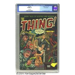 The Thing! #8 White Mountain pedigree (Charlton, 1953) CGC VF/NM 9.0 Off-white pages.