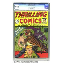 Thrilling Comics #1 (Better Publications, 1940) CGC NM- 9.2 Off-white to white pages.