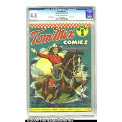 Tom Mix Comics #1 (Ralston-Purina Co., 1940) CGC VG+ 4.5 Off-white to white pages.